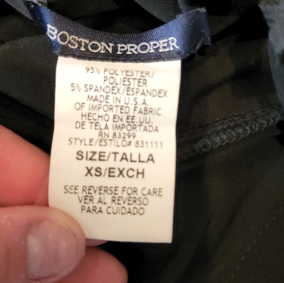 Boston Proper fringe black mini dress sleeveless size xs - Picture 3 of 13